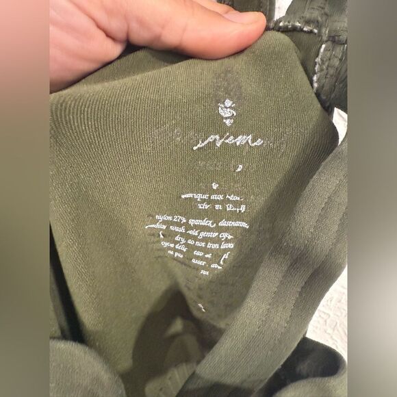 Free People Movement Good Karma Onesie Jumpsuit, Green, XS - Picture 6 of 7
